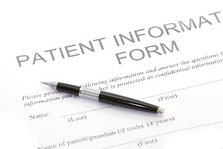 Picture of Patient Information Form and Pen